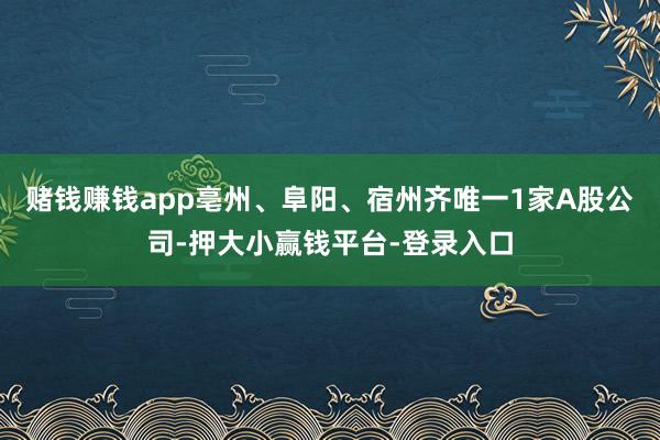 赌钱赚钱app亳州、阜阳、宿州齐唯一1家A股公司-押大小赢钱平台-登录入口