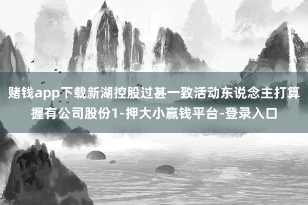 赌钱app下载新湖控股过甚一致活动东说念主打算握有公司股份1-押大小赢钱平台-登录入口