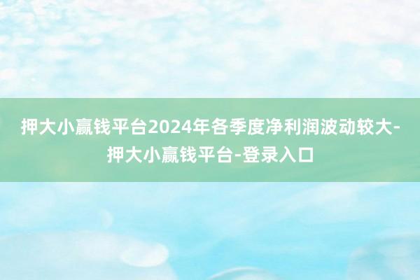 押大小赢钱平台2024年各季度净利润波动较大-押大小赢钱平台-登录入口